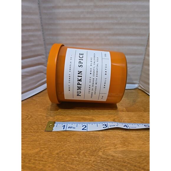 Leoben Co. Pumpkin Spice Scented Candle 9 oz Single Wick Vegan Wax USA Made - Picture 8 of 8